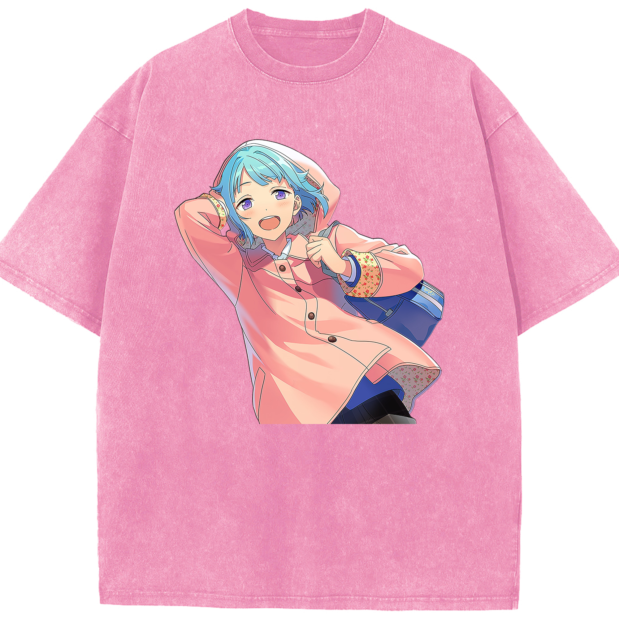 （画像用） あんさんぶるスターズ! Ensemble Stars 綿100% ヴィンテージ風 半袖Tシャツ（フロントプリント）